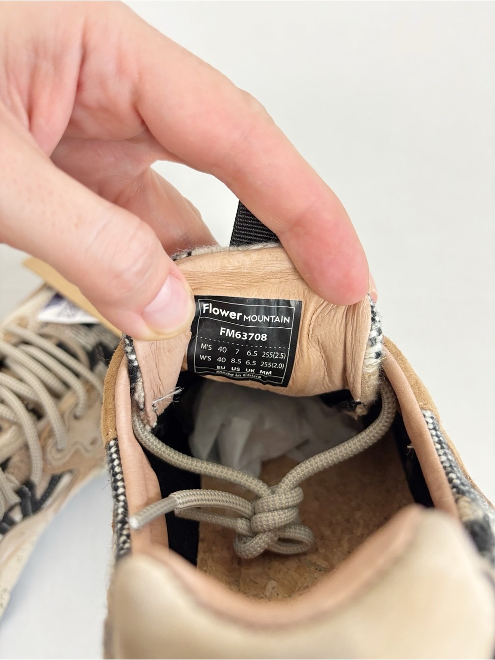 Free People Flower Mountain Yamano 3 Sneakers in Mud Light Brown Size 8.5 - Picture 10 of 11